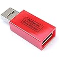 PortaPow USB Data Blocker (Red) - Protect Against Juice Jacking