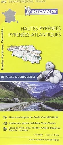 Download Carte Hautes-Pyrénées, Pyrénées-Atlantiques Michelin PDF