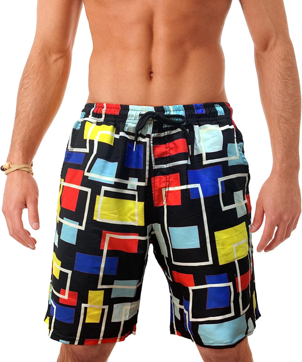 Mens Swim Trunks Board Shorts Swimwear Beach Shorts Bathing Suits Quick ...