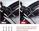 Boao 4 Pieces Universal Bike Inner Brake Cable Housing Kit Black view 6