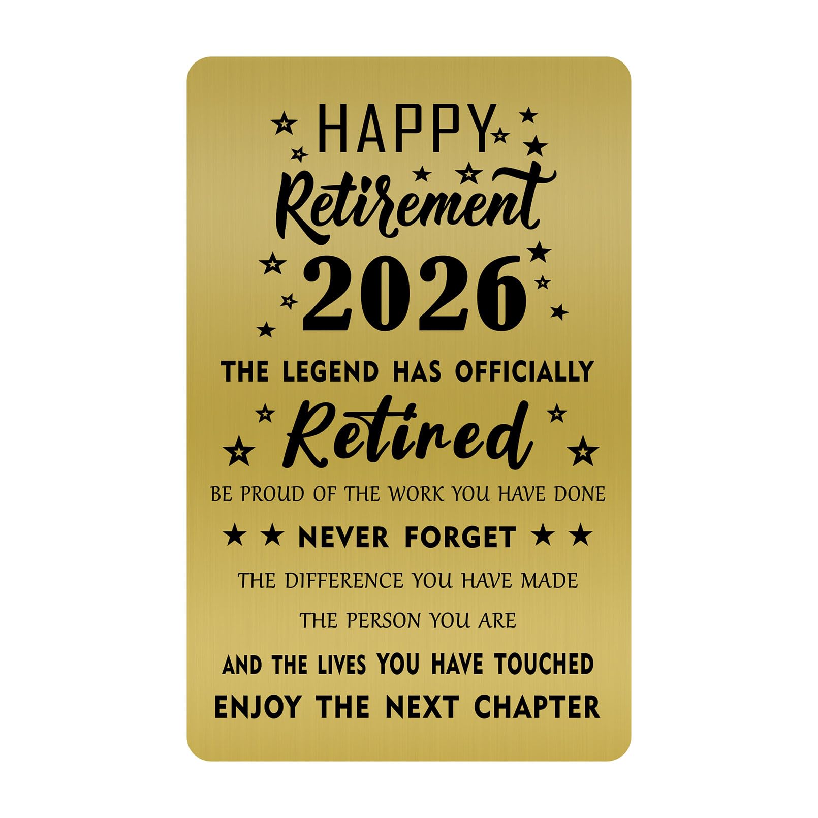 Gezxin Gold Retirement Card 2026 - Men Women Retirement Card - the Legend has Retired Presents