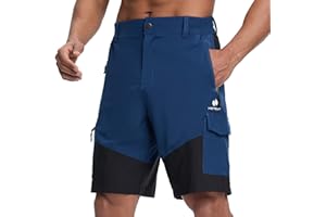 H HOT SUIT HOTSUIT Quick Dry Men's Lightweight Hiking Casual Cargo 9" Shorts with 5 Pockets
