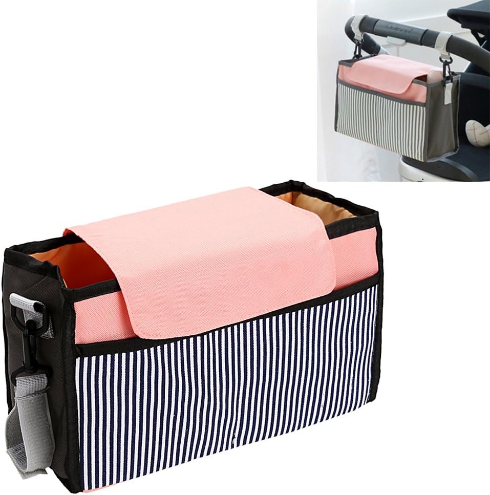 Dubens multi-pocket organiser bag with shoulder strap for buggy, pram