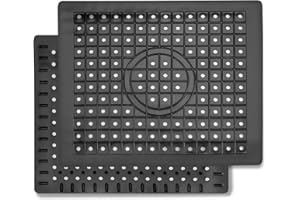 2 Pack Kitchen Sink Mat, 31cm x 26cm Dish Drying Mat for Kitchen Counter, Durable Rubber Dish Draining Mat, Grid Sink Mat, Sq