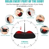 iKristin Back Neck Massager Pillow with Heat Shiatsu Kneading 3 Speeds view 4