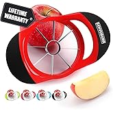SCHVUBENR 3.5 Inch Apple Slicer - Professional Apple Cutter - Stainless Steel - Super Sharp Apple Slicer and Corer - 8 Blades