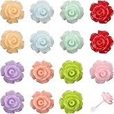 Plastic Post Earrings, Colorful Plastic Stud Earrings for Women Lightweight Cute Floral Studs Jewelry for Sensitive Ears Daily Wear & Special Occasions (Roses)