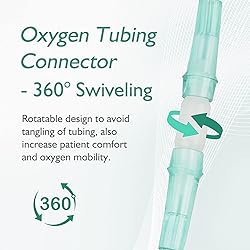 ANSNF Oxygen Tubing Connector, 360° Rotation