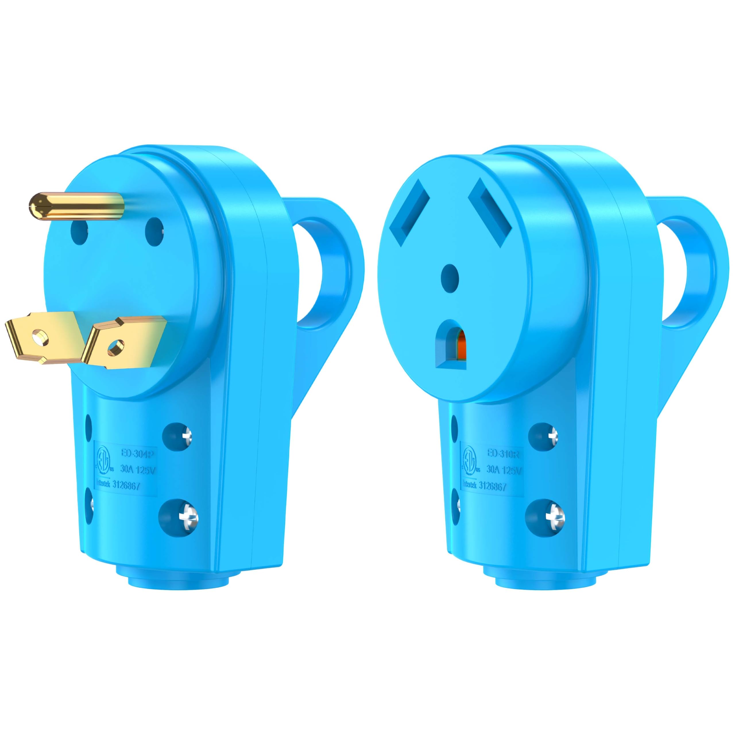 Photo 1 of NEMA TT-30P NEMA TT-30R RV Replacement Plug, 30 Amp with Disconnect Handle, Rated for 125 V/3750 W