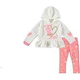Peppa Pig Girls' Toddler Long Sleeve Fleece Pullover Hoddie Sweatshirt and Pants Set