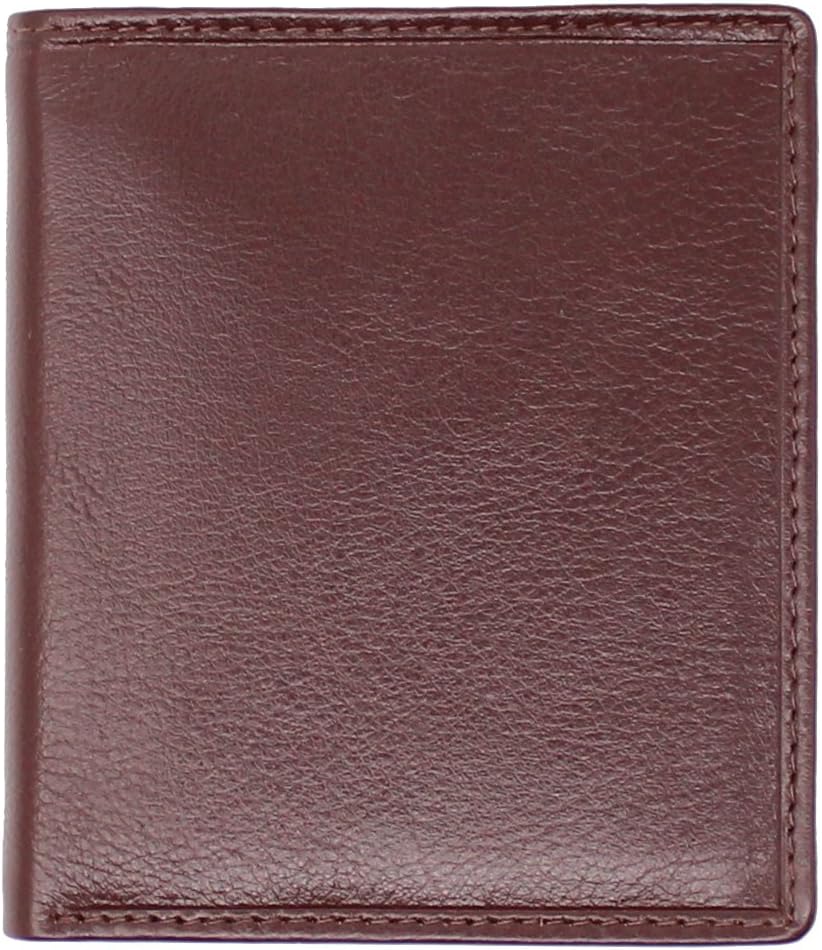 TOPSUM LONDON Genuine Leather RFID Blocking Wallet, Men Slim Wallets with RFID Block Technology