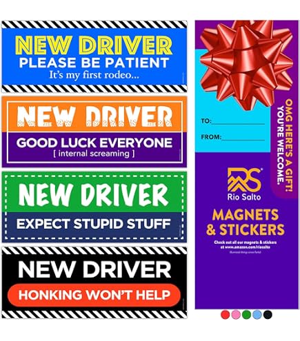 HEY-OKEY Elderly Driver Car Magnet – Reflective Safety Sign, 10x3.5 Inch, Yellow/Black, Removable - View #9