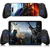 Phone Controller for iPhone, iPad, Android Phone, Tablet, PC, Switch 2, Mobile Game Controller with Hall Trigger, Turbo, Programming, Vibration, Wireless Handheld Gamepad Play Streaming, Cloud Gaming