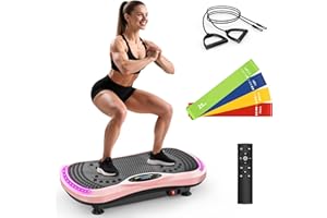 SERVEUMEAL Vibration Plate Exercise Machine for Lymphatic Drainage, Vibration Machine for Full-Body Weight Loss Shaping, Vibrate Fitness Platform 400 Lbs & 200 Adjustable Speeds for Women Men Home Gym