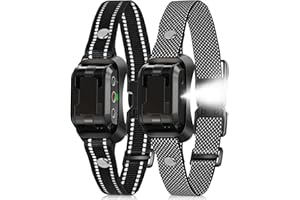 WACNEM Citronella Bark Collar 2 Pack [No Citronella Refill] Citronella Dog Collar, Level 3 Sensitivity Adjustable Citronella Dog Bark Collar, Safer Anti Barking Control Spray Collar for L/M/S Dogs(2 Pack)