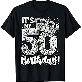 50 Years Old It's My Birthday Funny 50th Birthday Women T-Shirt