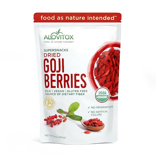 Organic Goji Berries Dried 16 Oz | Raw, Vegan, Gluten Free Dried Goji ...