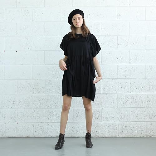 bohemian style black dress