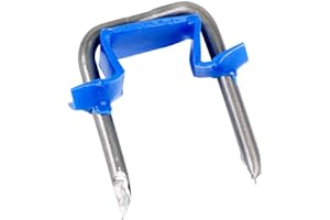 Gardner Bender MSI-200JT Insulated Metal Staple, ½", Secures: NM Electrical Cable, BX, MC, AC, and UF Cable, 200 Pack, Blue