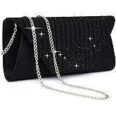 Dasein Women Evening Bags Wedding Purses Handbags Party Clutches Cocktail Prom Formal Clutch with Glitter Rhinestones