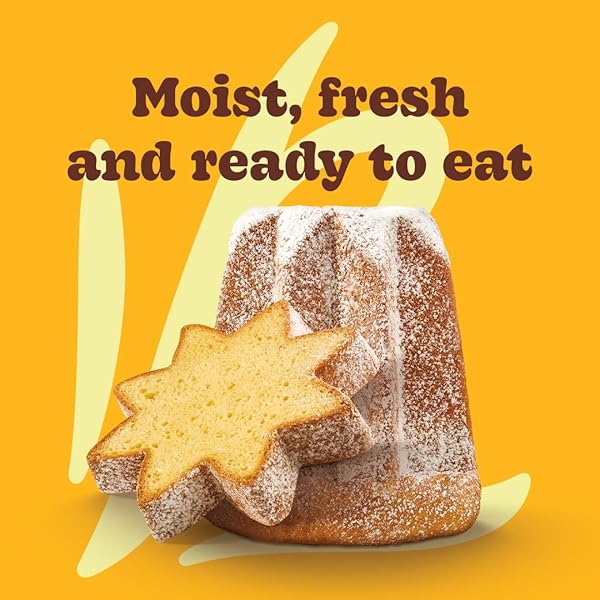 BAUDUCCO PANDORO – LIGHT AND MOIST SPECIALTY CAKE, NO CANDIED FRUITS, IDEAL FOR DESSERT – 17.5 OZ