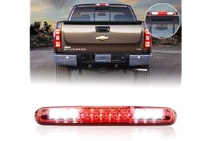 Tresound (Red) 3rd Brake light for 2007-2013 Chevy Silverado GMC Sierra 1500 2500HD 3500HD Cargo Tail Rear Lamp Third LED Brake Light High Mount Stop light