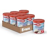 Betty Crocker Gluten Free Whipped Fluffy White Frosting, 12 oz, 8 Pack | Light, Airy Whipped Texture, Ready to Spread with No Mixing, Great Base for Sprinkles &amp; Food Coloring