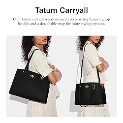 COACH Tatum Carryall, Black True Red