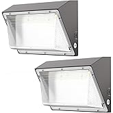 DEMILARE 150W LED Wall Pack Lights 2,2500LM Wall Light with Dusk to Dawn Photocell IP65 Waterproof 5000K Outdoor Commercial S
