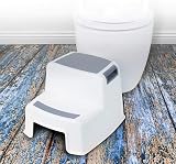 Rainberg 2 Step Stool for Kids, 2 Pack, Anti-Slip, Lightweight Portable view 2
