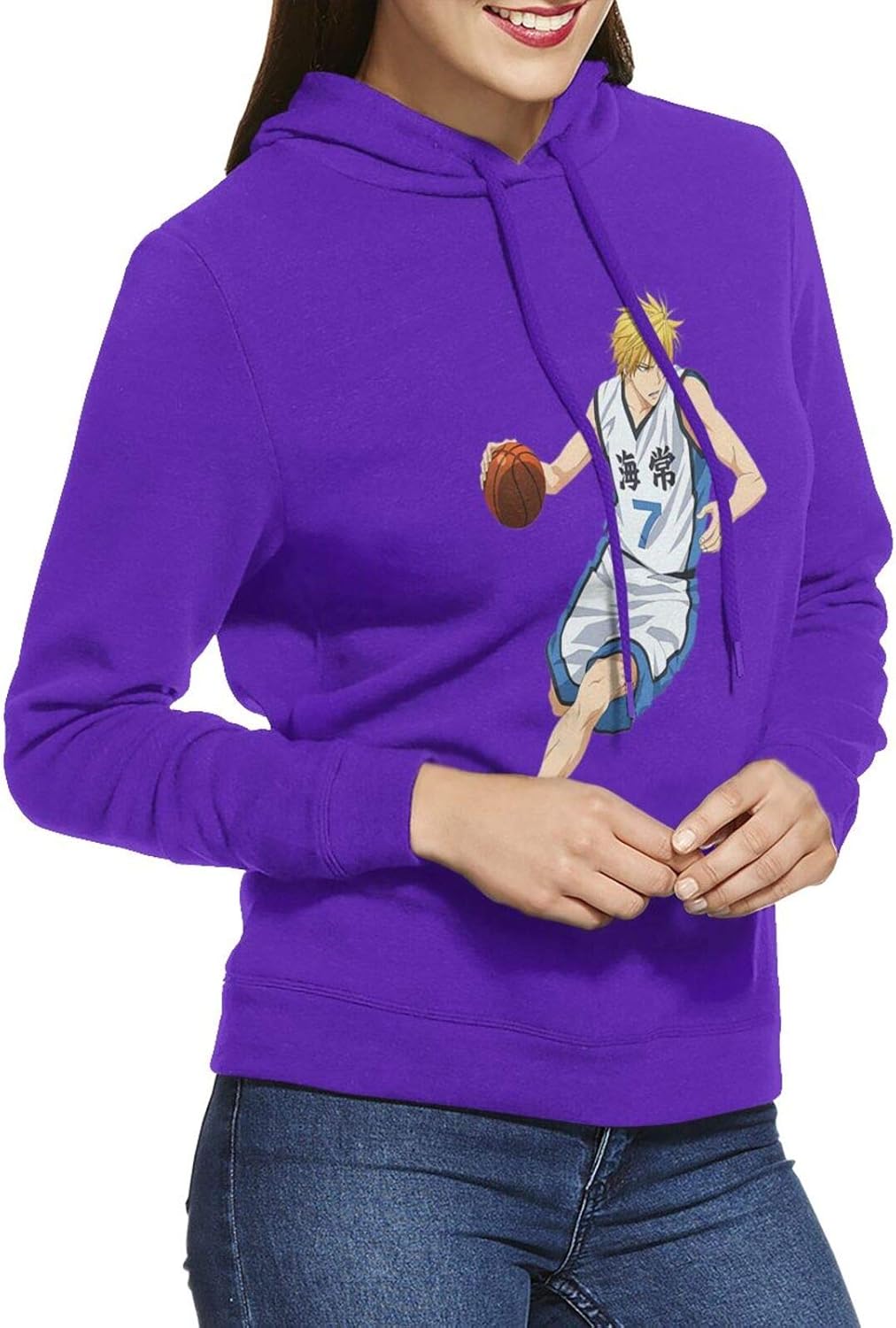 LWJKI Woman Kuroko's Basketball Sweaters Black Classic at Amazon Women