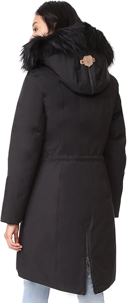 mackage enia down jacket with fur hood