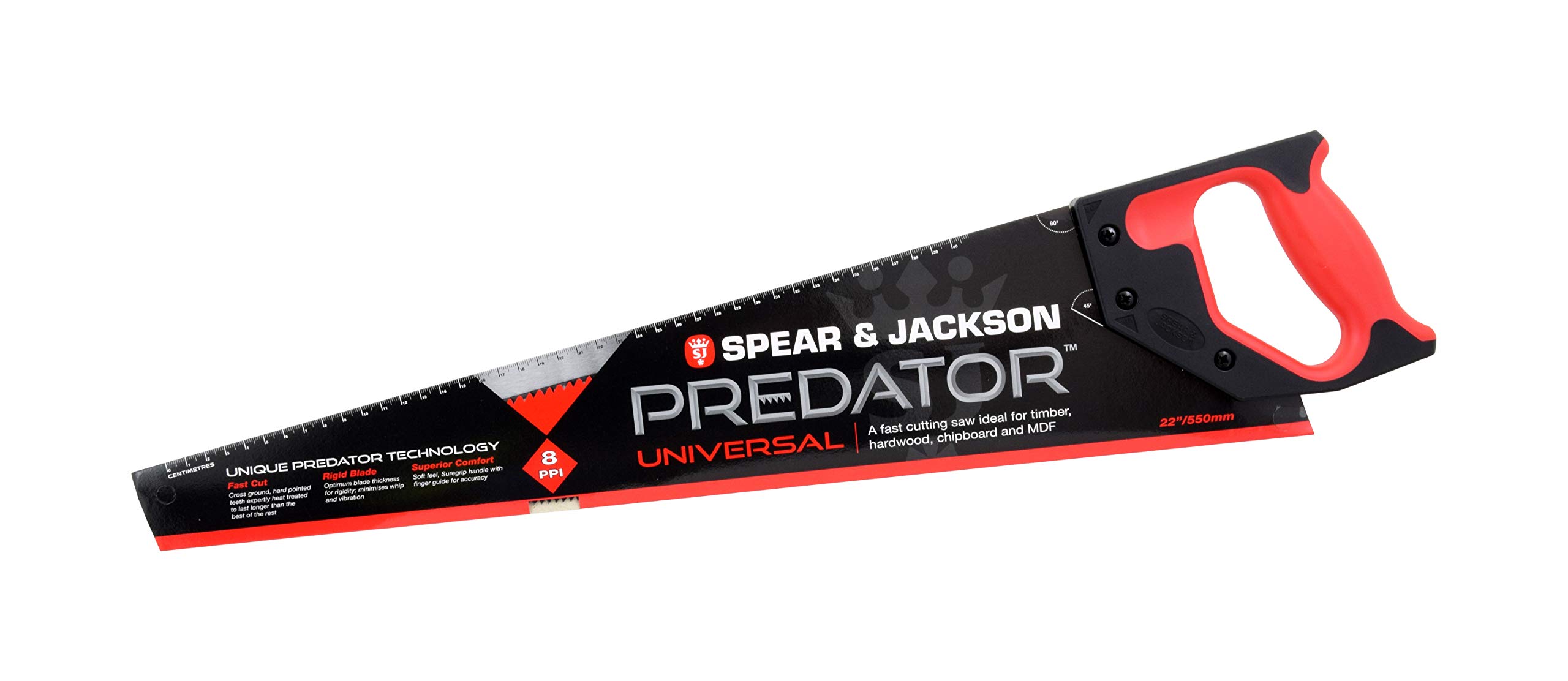 Spear & Jackson B9820 Predator Universal Wood Saw 20" x 8 Points Per Inch