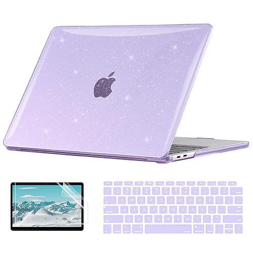 EooCoo Glitter Hard Case Compatible with MacBook Air 13 inch M1