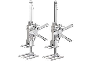 Kolvoii Labor Saving Arm Jack 2 Pack, Stainless Steel Furniture Lifter, Hand Lifting Jack Tool for Cabinet, Door, Floor, Dryw