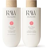 Raw Sugar Shampoo and Conditioner Set, The Wave Maker Hair Care Duo, 16 Fl Oz Each, Enhances Texture, Volume &amp; Shine for Soft, Natural Wavy Curls, Without SLS/SLES &amp; Parabens, Color-Friendly, Vegan