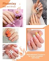 Phoenixy Gel Nail Polish Set 24pc UV Gel Starter Kit with Base Top Coats view 4