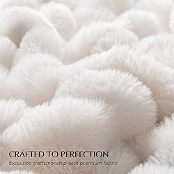 EverGrace Ultra Soft Luxury Fluffy Faux Rabbit Fur