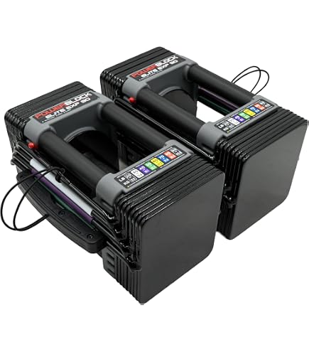 Amazon.com: PowerBlock Elite USA 90 Pound Adjustable Dumbbells