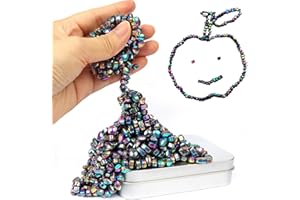 SRENMSMT Ferrite Putty, 550pcs Magnet Fidget Toy, Crags Ferrite Putty, Ferrite Putty Beads, Ferrite Beads, Fidget Toys Adults for Office Stress / Anxiety Relief, Gifts for Teen, Adults Gifts