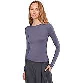 Vince Womens Rib Long Sleeve Crew