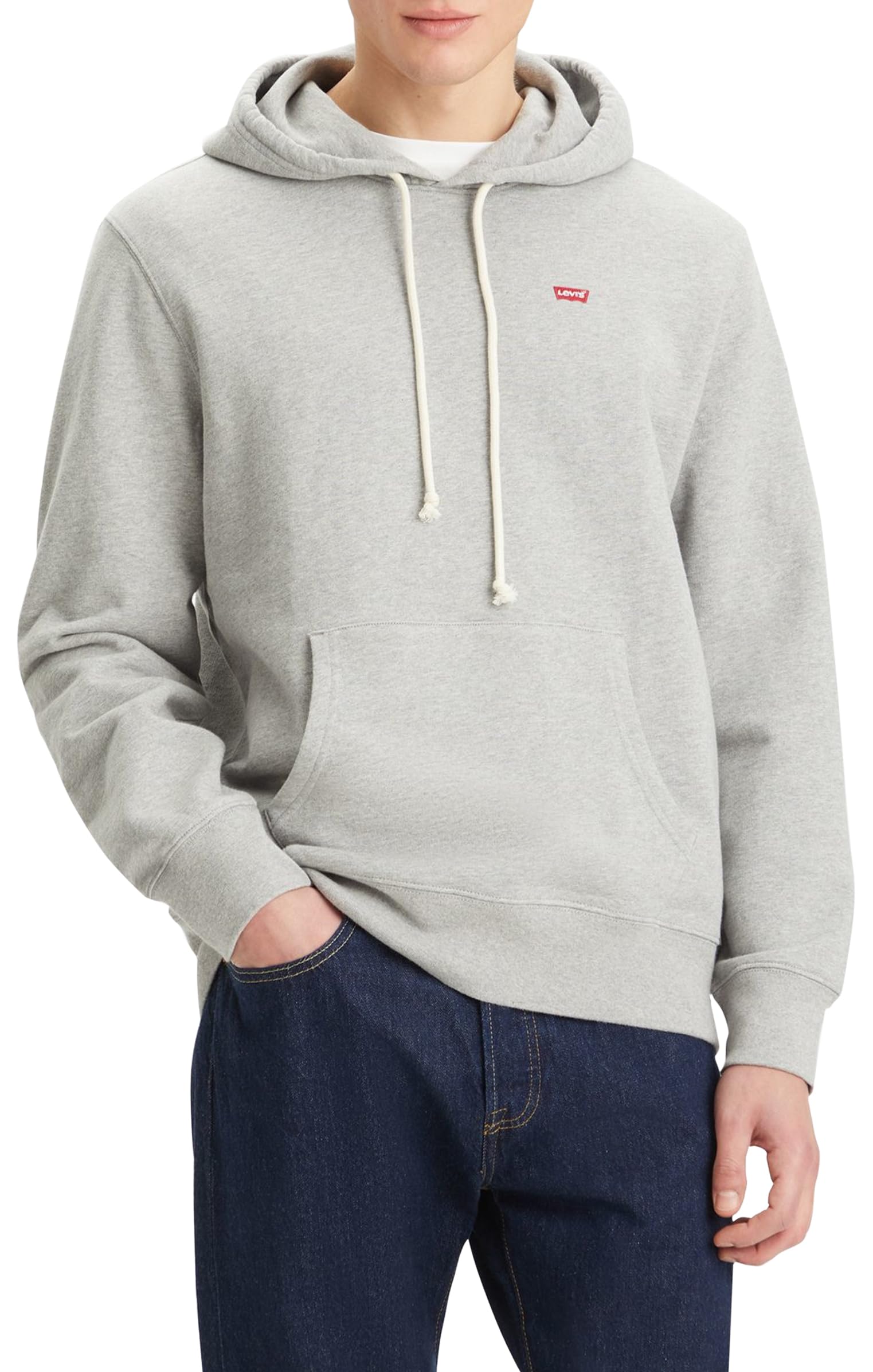 Levi's Herren Sweatshirt Hoodie, Mid Tone Grey Heather, XXL