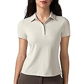 Colorfulkoala Women's Golf Shirts Short Sleeves Tennis Polo with Collar Athletic Shirt Quick Dry