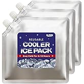 GURIN Reusable Ice Packs for Lunch Box/Coolers, Bag, or Backpack Coolers - Cold Up to 8-12 Hours Long Lasting for Camping Picnic, Outdoor Activities, Food Delivery