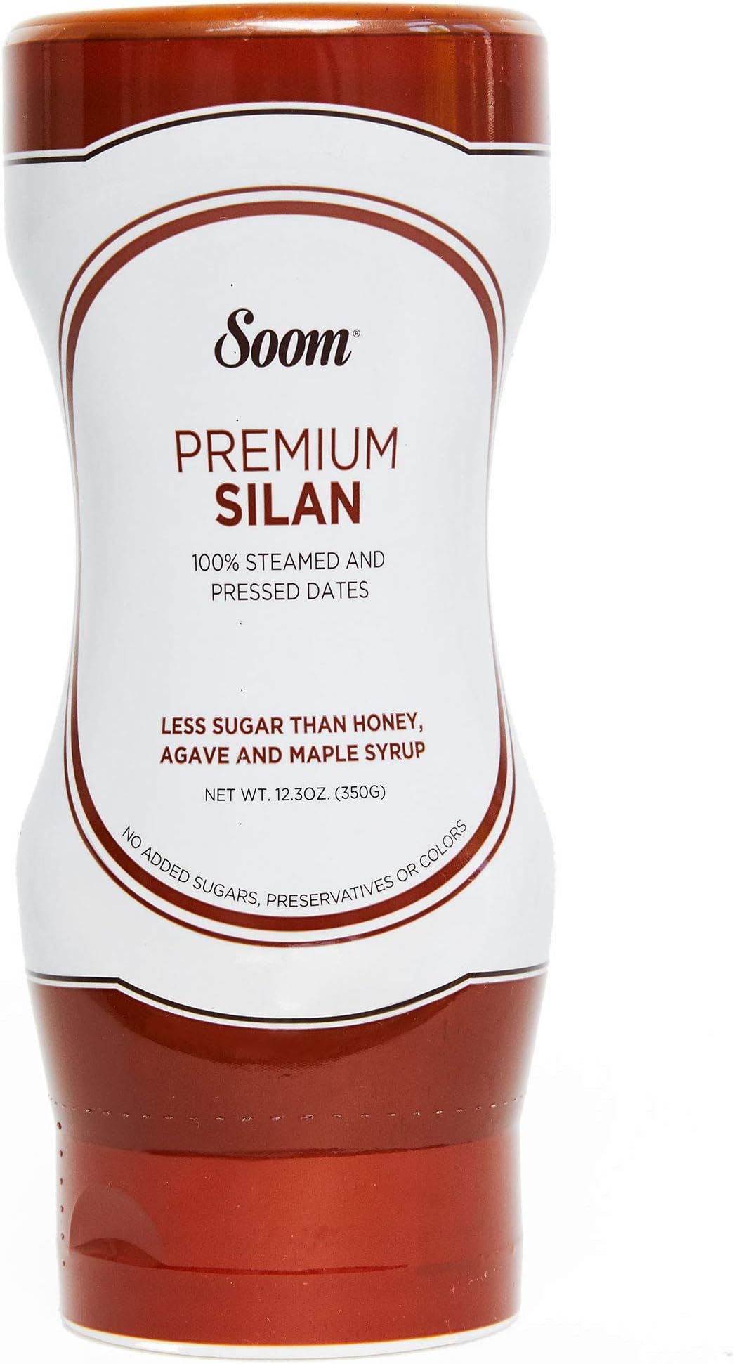 Soom Foods Silan Date Syrup - Vegan, Refined Sugar-Free, Paleo-Friendly, Gluten-Free, 12.3 Oz Squeeze Bottle