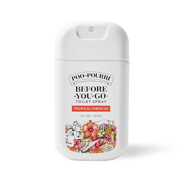 POO-POURRI BEFORE-YOU-GO POCKET TOILET SPRAY, TRAVEL ESSENTIALS, TROPICAL...