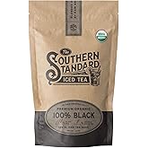 The Southern Standard | Organic Iced Tea Bags – 100% Black Tea Blend | No Microplastics | 50 XL Bags (½ lb, Makes 25 Gallons)