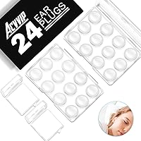 Ear Plugs Silicone Earplugs - 24Pcs - ACVVIP Soft Reusable Noise Canceling Earplugs with Carrying Boxes for Sleeping, Airplan