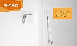 Guardianite Premium Refrigerator Lock with Built-in