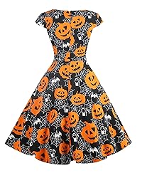 Hanpceirs Women's Cap Sleeve 1950s Vintage Party